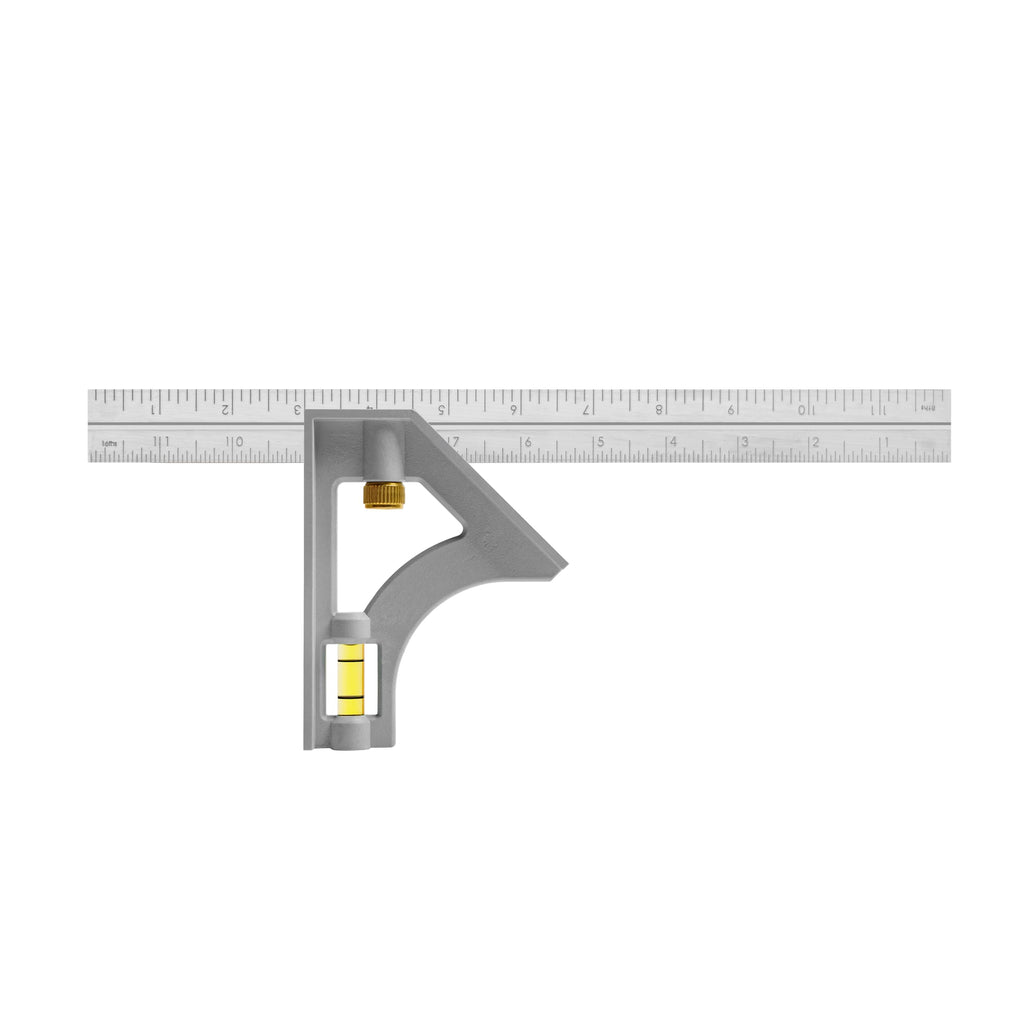 Johnson Level & Tool 415 Structo-Cast Combination Square, 12", Silver, 1 Square