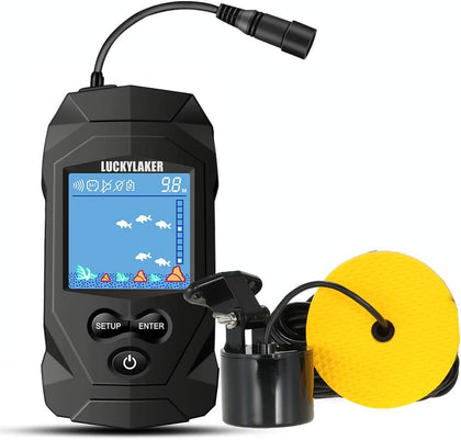 Water Boat Fish Finders Depth Portable Handheld Fish Finder Transducer Wired Ice Fishing Finders Sonar