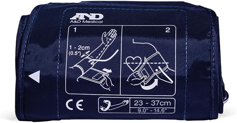 Medium Blood Pressure Cuff Replacement (9.0-14.6"/23-37cm), Latex Free Blood Pressure Cuff, UA-290A ISO-Compliant