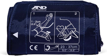 Medium Blood Pressure Cuff Replacement (9.0-14.6"/23-37cm), Latex Free Blood Pressure Cuff, UA-290A ISO-Compliant