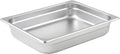 Half Size 2 1/2" Deep Stainless Steel Steam Pan