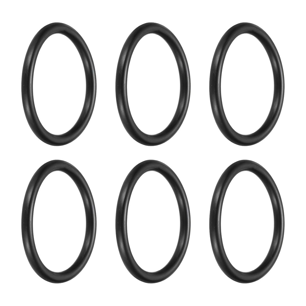 uxcell 6Pcs AS-329 Nitrile Rubber O-Rings 2" ID 2-3/8" OD 3/16" W Black