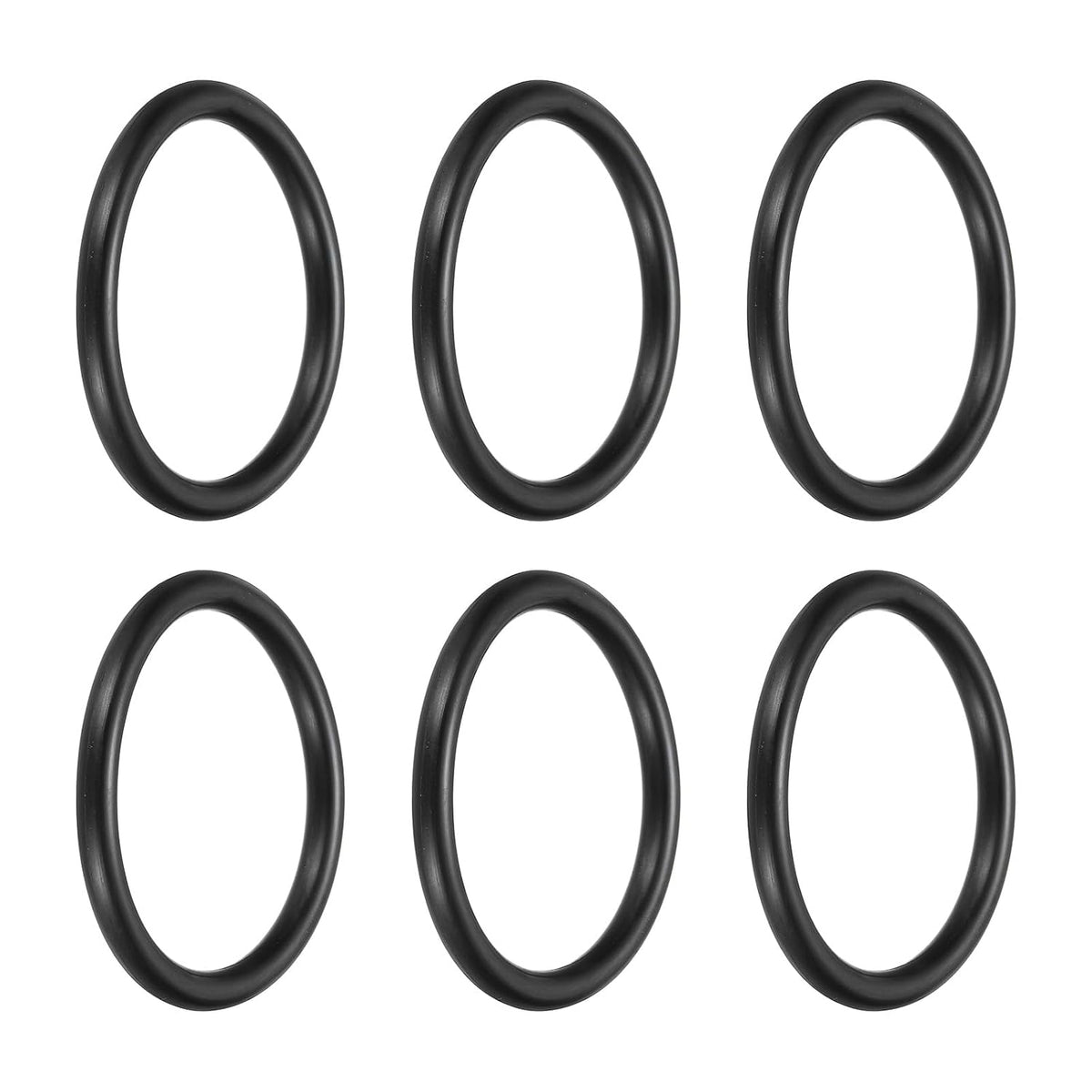 uxcell 6Pcs AS-329 Nitrile Rubber O-Rings 2" ID 2-3/8" OD 3/16" W Black