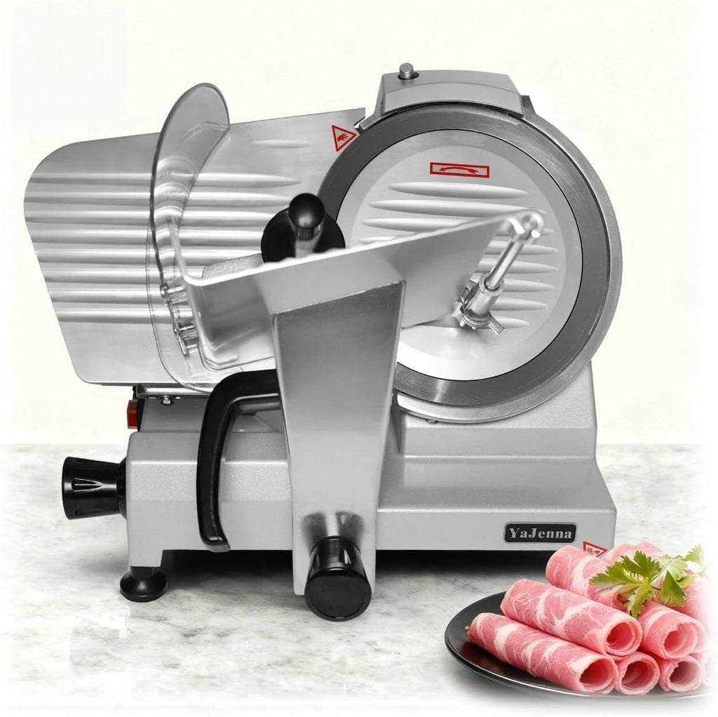 Electric Meat Slicer 10 Inch 300W Semi Auto Adjustable 0-15mm