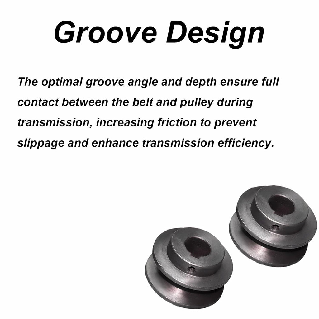 tooloflife Cast Iron V Belt Pulley, Heavy-Duty V-Groove Pulley for Industrial/DIY Power Transmission (20mm/0.79in)