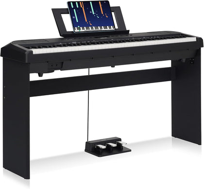 Digital Piano 88 Key Full Size for Beginners, Upright Home Keyboard with Triple Pedals, Fully-Weighted Touch