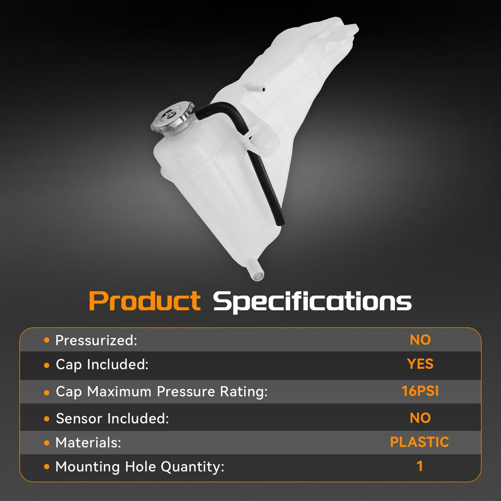 BRTEC Engine Coolant Reservoir Tank for Dodge Charger Challenger 300