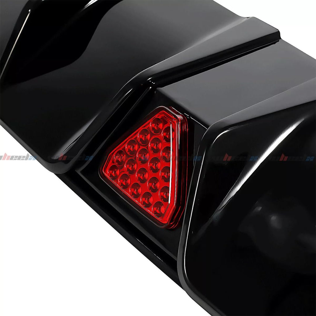 Rear Diffuser with LED Red Brake Lights Compatible with 2022-2026 Honda Civic, MC Style FE180 JDM Rear Bumper Kit Fit