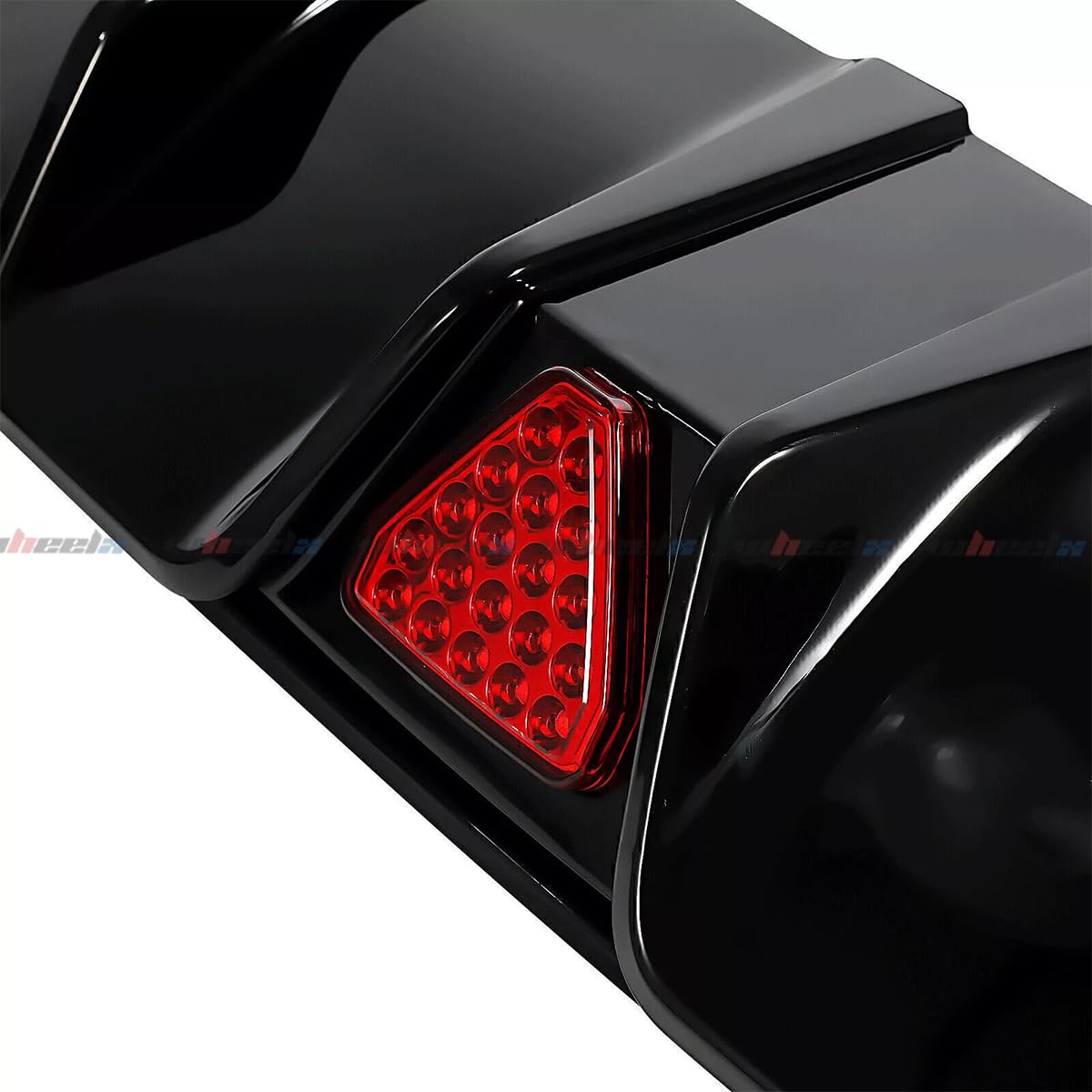 Rear Diffuser with LED Red Brake Lights Compatible with 2022-2026 Honda Civic, MC Style FE180 JDM Rear Bumper Kit Fit