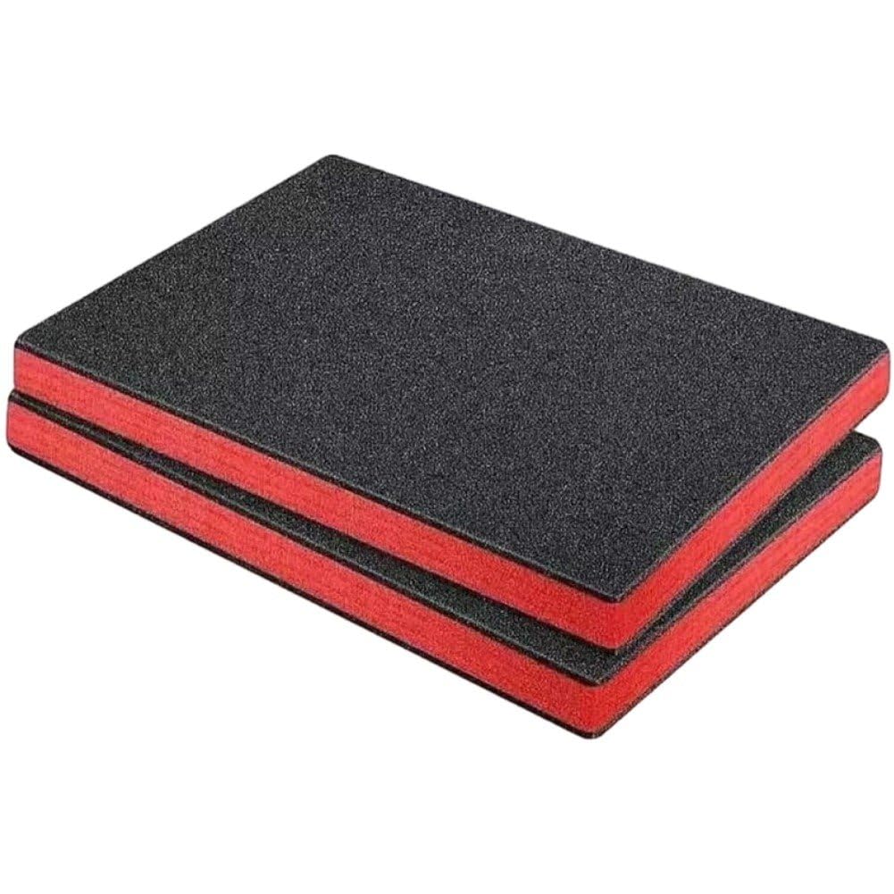 2pcs Cuttable Tool Box Foam Inserts Polyurethane Foam Sheet Firm Foams Cut for Tool Box Organisation Flight Cases and