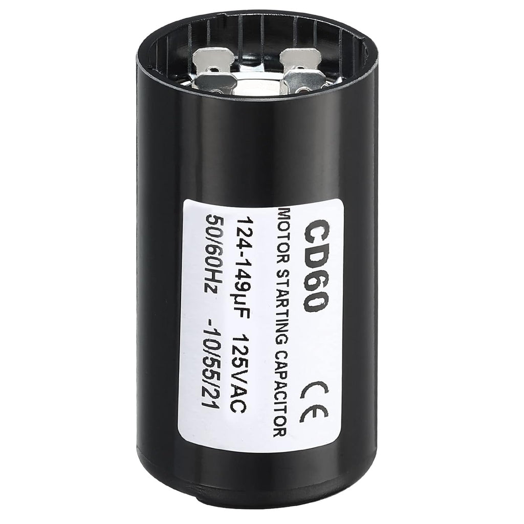 Patikil Motor Start Capacitor, 124-149uF/Mfd 125V 50/60Hz CD60 Run Capacitor
