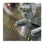 Manufacturing: Hazard Striped PVC Warning Conformable Laminated Safety Tape, 3 inch x 108 feet, Red/White