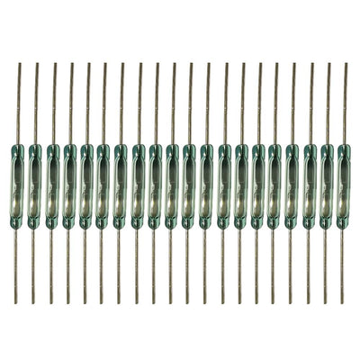 Gebildet 20pcs Reed Switch Reed Contact Normally Open (N/O) Magnetic Induction Switch (2mm*14mm)