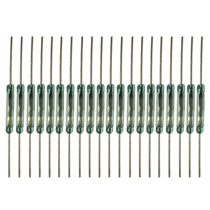 Gebildet 20pcs Reed Switch Reed Contact Normally Open (N/O) Magnetic Induction Switch (2mm*14mm)