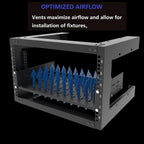 2U 19" Universal Vented Rack Mount Cantilever Server Shelf