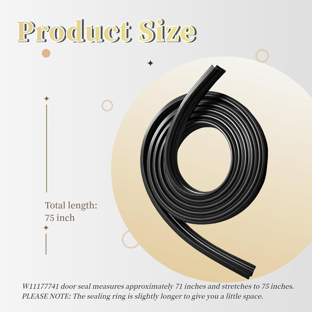 W11177741 Dishwasher Gasket Door Seal by savone