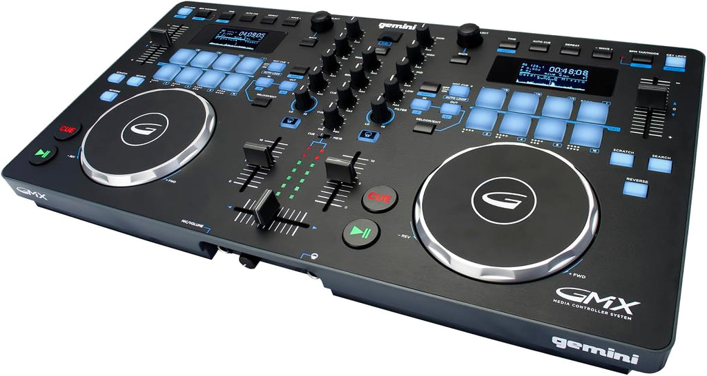 USB DJ Controller & Media Player, VirtualDJ LE (GMX) | USB DJ controller & media player - touch jog wheels, dual