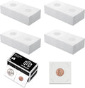 200 Pack Upgraded Mylar Coin Flips 2x2 for Cents, Non PVC | Premium Cardboard Coin Holder, Paper Coin Holders