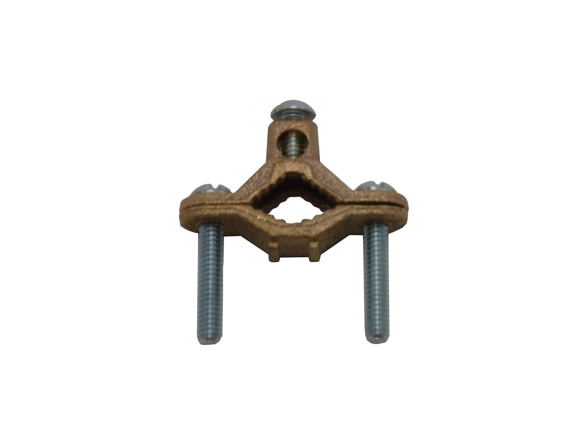 COREX 1/2" to 1" Bronze Water Pipe Ground Clamp - High Conductivity Grounding Clamp Conduit Fitting