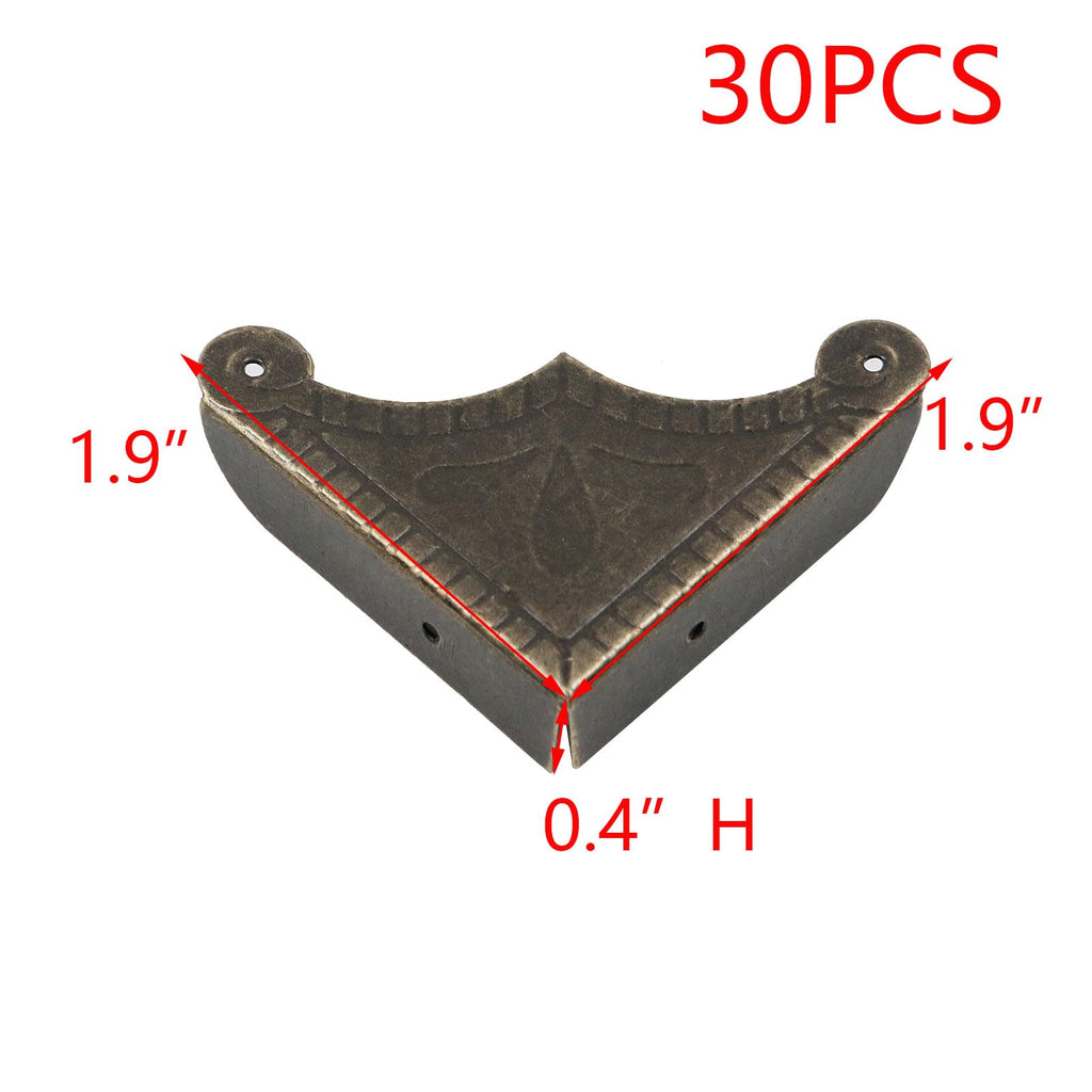 30PCS Box Corner Protector Bronze Corner Edge