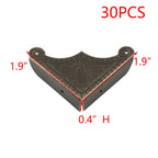 30PCS Box Corner Protector Bronze Corner Edge