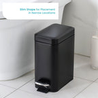 1.3 Gallon Stainless Steel Small Trash Can with a Lid