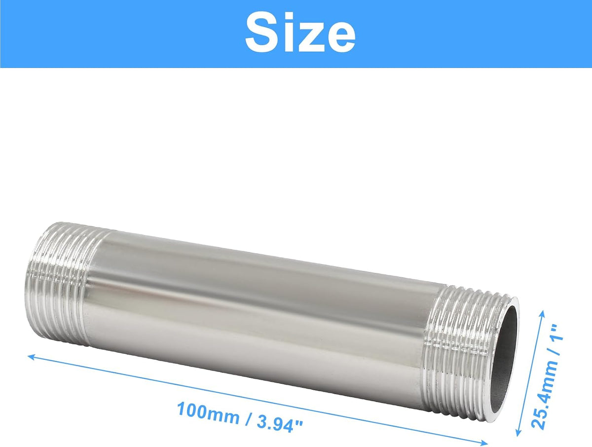 4 Inch / 100mm Stainless Steel Nipple Pipe Fitting