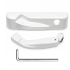 Folding Casement Window Crank Handle with Snap-On Cover – White – Compatible with Multiple Window Operators (Left)
