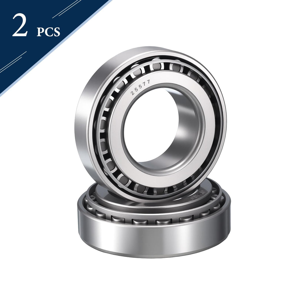 HIPicco 2 Pack 25577/22 Tapered Roller Bearing Cone and Cup Set
