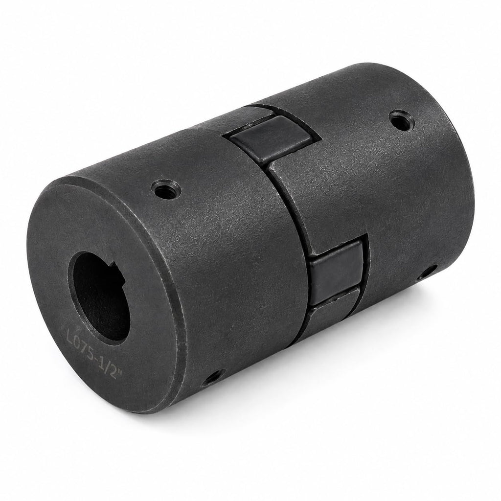 1/2" to 3/4" L075 Flexible L-Jaw Shaft Coupling Set