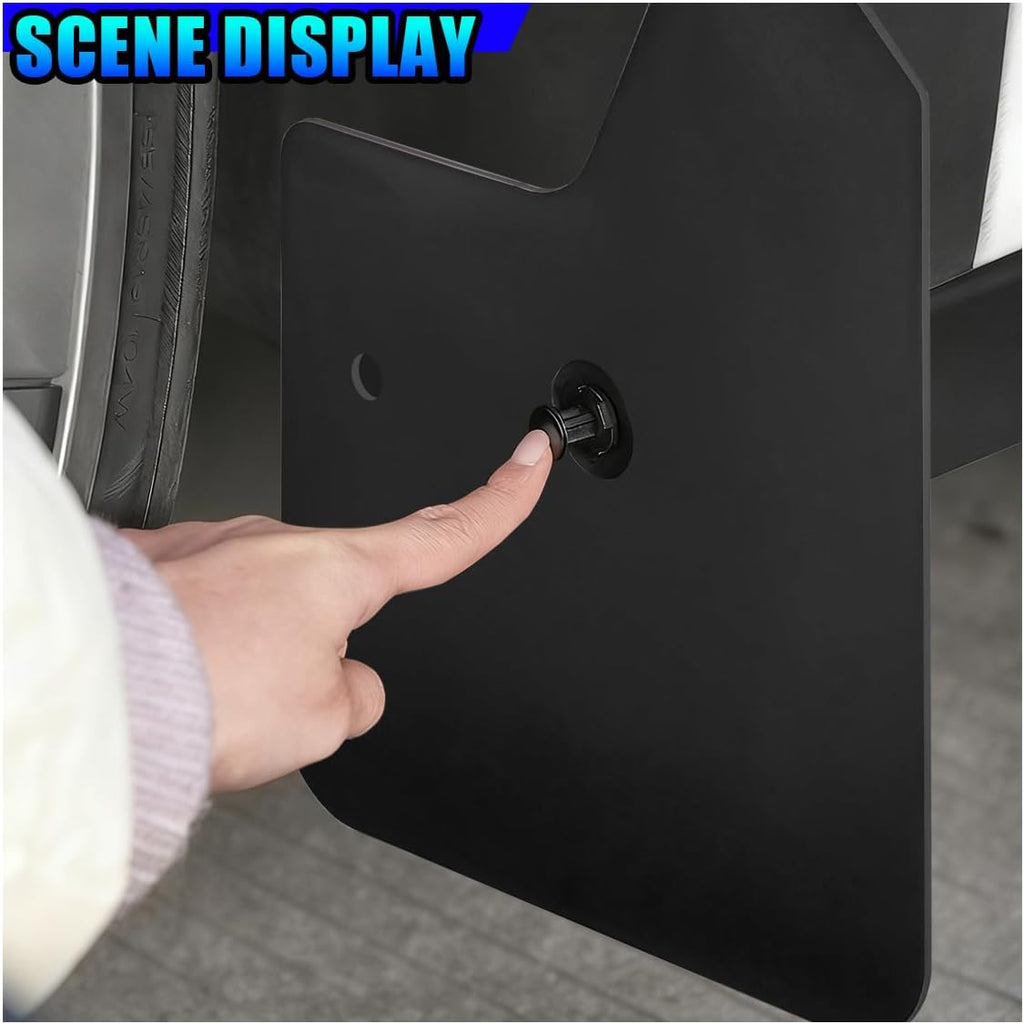 4PCS Universal Car Mud Flaps Set, Flexible Bendable Mudguard Automotive Front & Rear Splash Guards with Screws