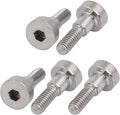 uxcell 5 Pcs 304 Stainless Steel Hex Socket Shoulder Bolt 5mm Shoulder Dia 5mm Shoulder Length M4 Thread