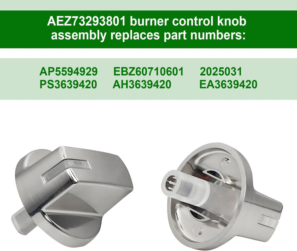 5Pack AEZ73293801 Burner Control Knob Compatible with LG Gas Range