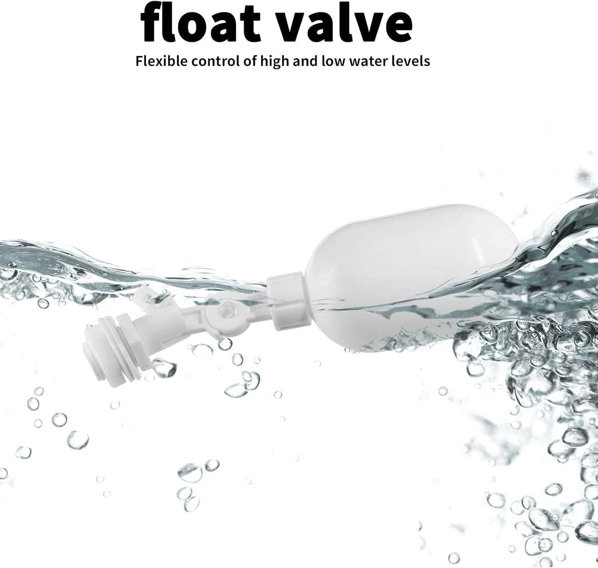4 Pcs Float Ball Valve, Adjustable Plastic