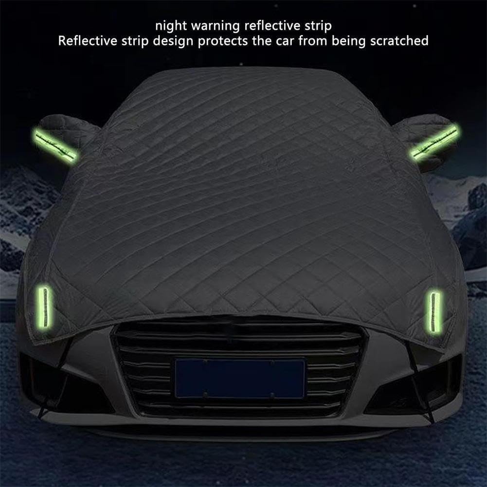 Half Car Cover Custom Fit for Audi O3/SQ3 2011-2024 Hail Proof Car Cover Outdoor,Heavy Duty Waterproof SUV Sedan