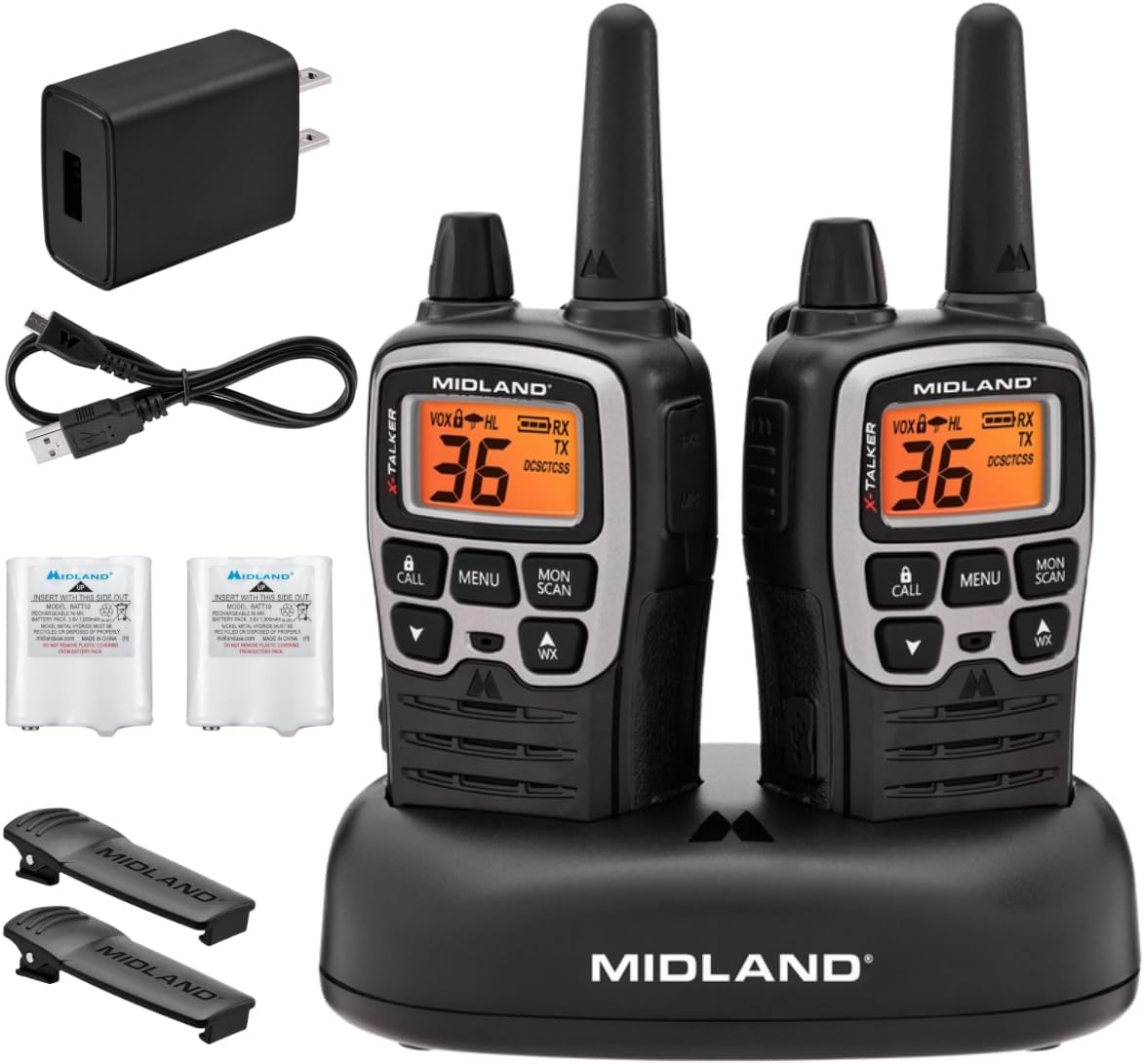 T71VP3 X-TALKER Long Range Walkie Talkie - FRS Two-Way Radio for Camping Overlanding Rock Crawling - NOAA Weather