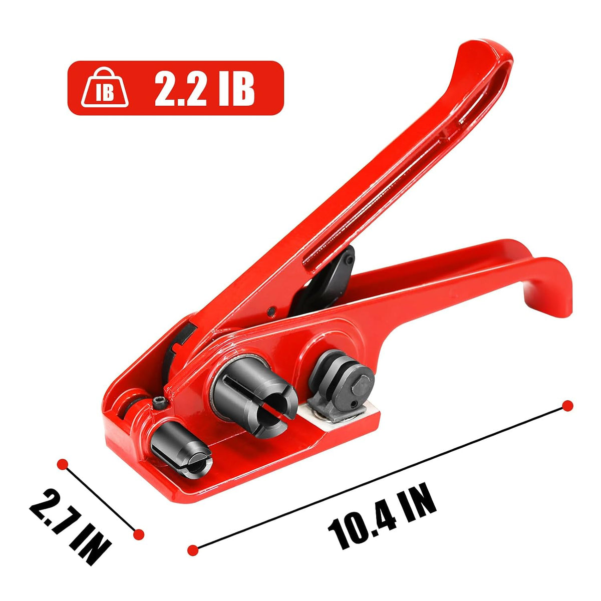 Heavy Duty Banding Strapping Tensioner & Cutter Manual Packaging Tools Windlass for 1/2"-3/4" Width Polyester Poly