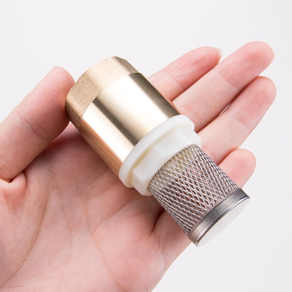 3/4" DN20 Brass Foot Valve with Filter Water Pump Bottom Valve