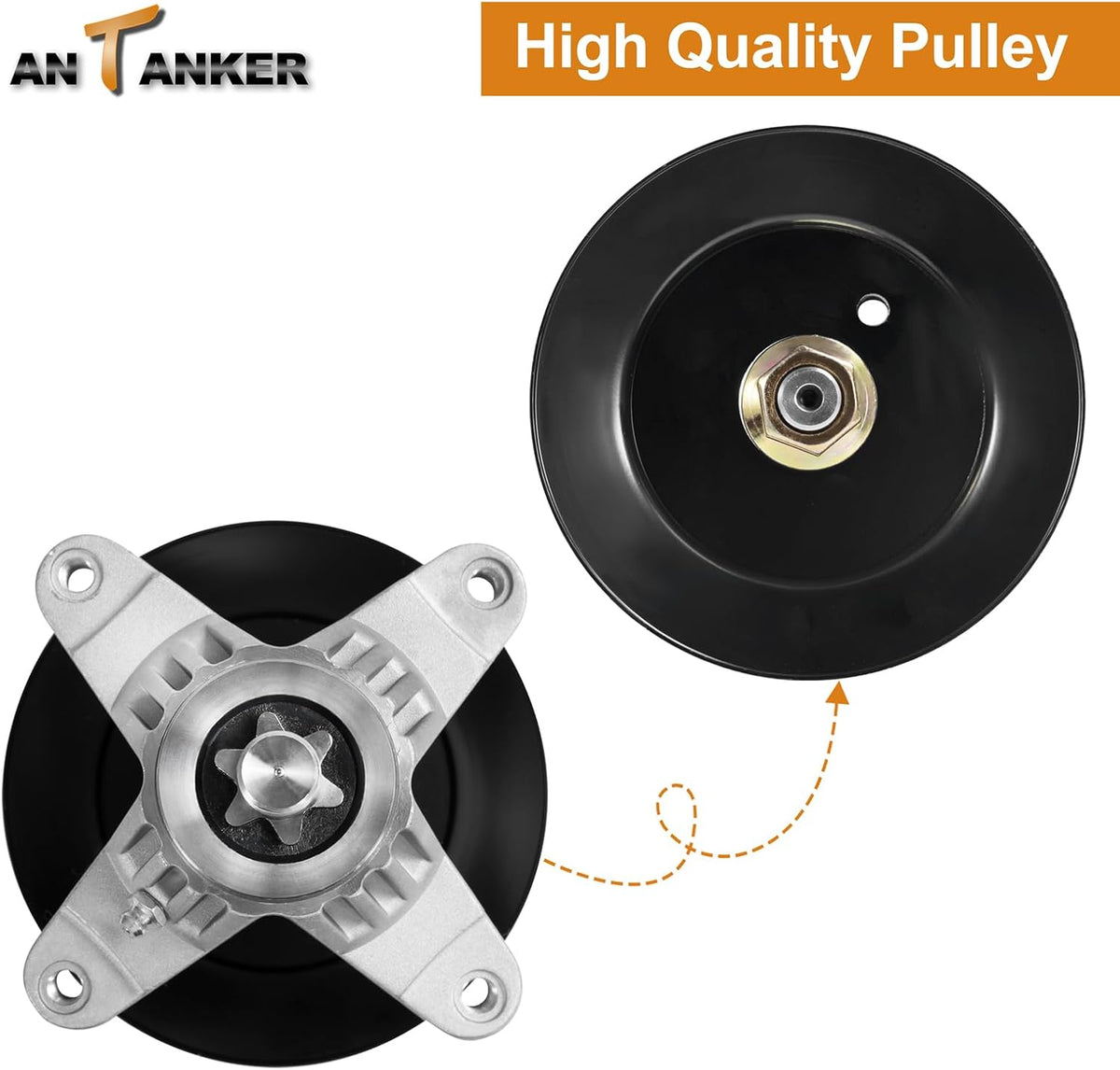 618-04126 918-04126 Spindle Assembly 618-04125A, 918-04126A, 918-04126B, 918-04125, 918-04125A, 918-04125B Replace for MTD Cub Cadet for Troy Bilt RZT50 LT1050 50" Deck Lawn Mower 1120370