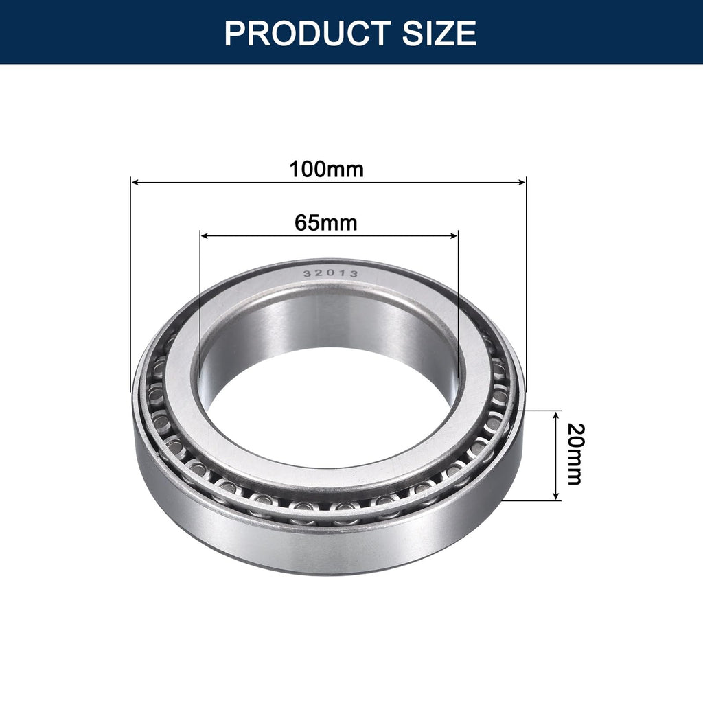 HIPicco 2 Pack 32013 Tapered Roller Bearing Cone and Cup Set