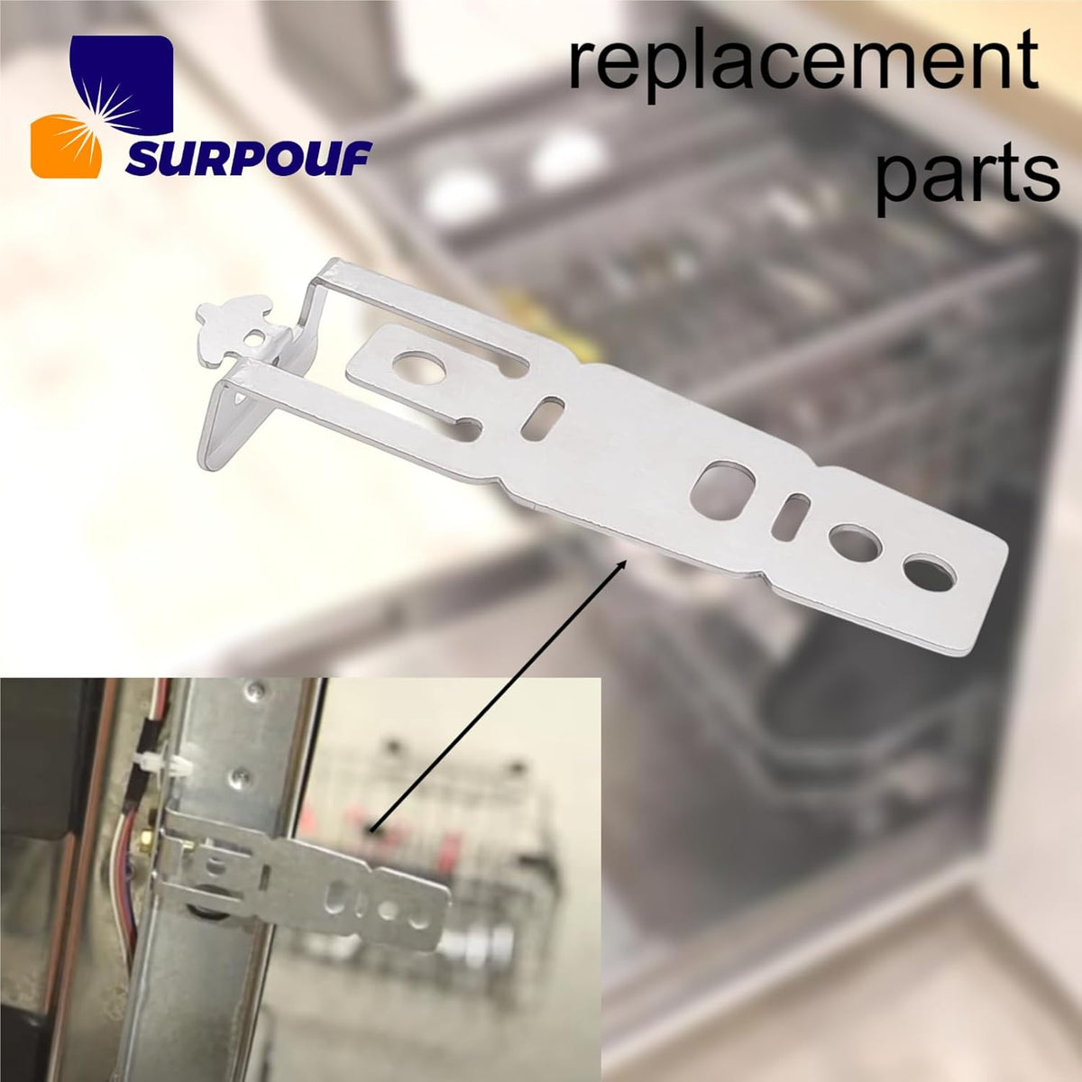 WD01X27759 Dishwasher Mounting Bracket (4Pack) Fits For GE Series Dishwasher Replacement Parts