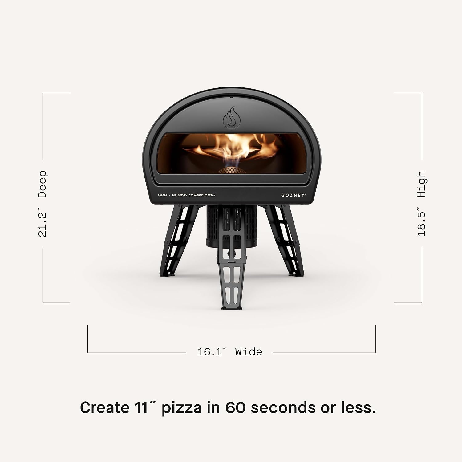 Roccbox Outdoor Pizza Oven, Portable, Gas & Wood Fired - Black