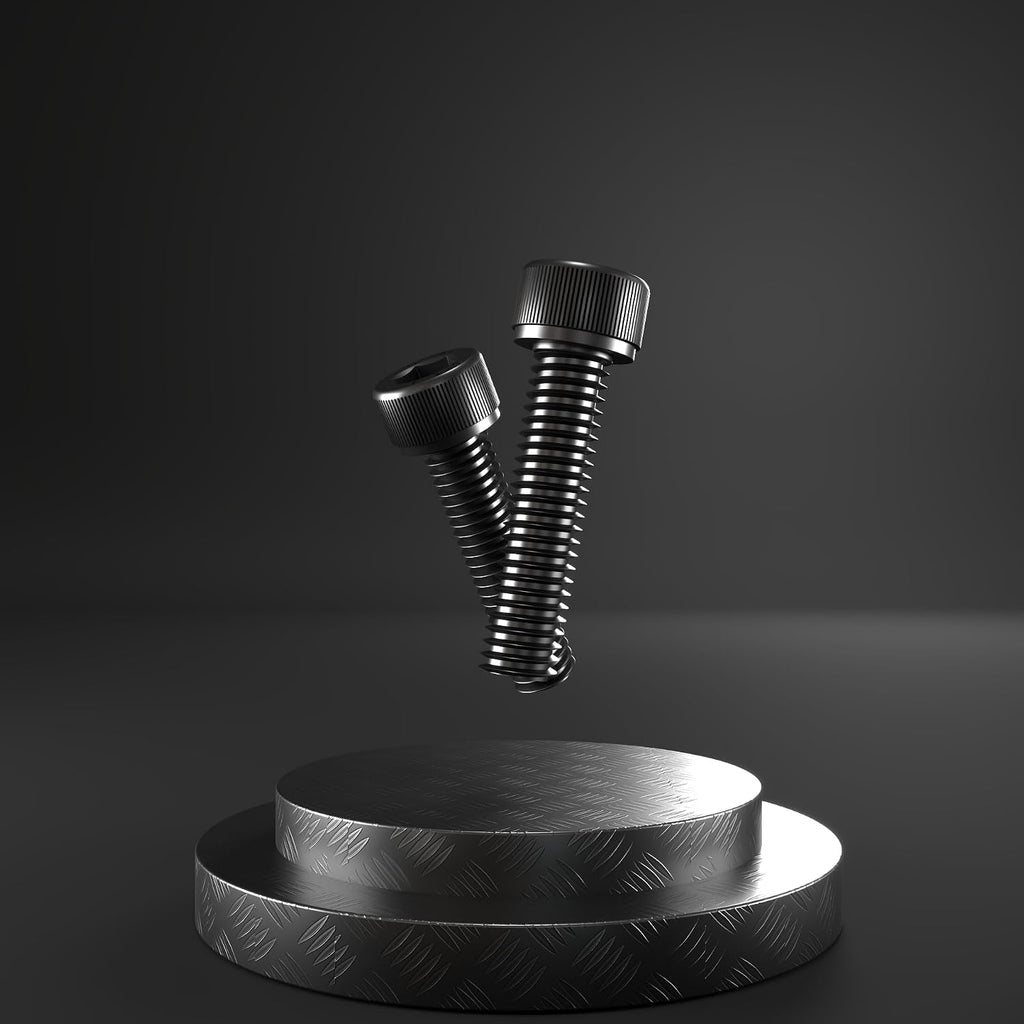 M6-1.0 x 8mm Socket Head Cap Screws, 12.9 Grade Alloy Steel, Black Oxide Finish, Machine Thread, Allen Socket Drive, Quantity 50