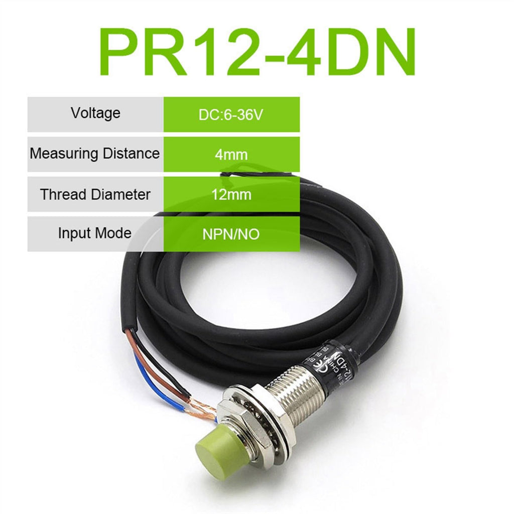 1PCS DN2 Cylindrical Proximity Switch PR12-4DN Sensor Round Type dc 3wire pr Proximity Sensor Switch PR12-4DO DC(PR12-4DN)
