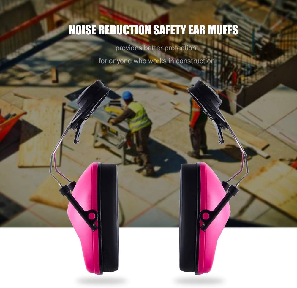 Noise Cancelling Helmet Attachable Ear Muffs Blocking Sound Reduction Ear Protection for Construction Site,Adaptors
