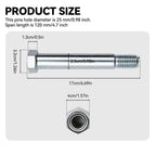 2 pcs 25mm/0.98inch Mini Excavator Pins Replaceable Mini Excavator Bucket Link Pin Attachments for Backhoe Accessories
