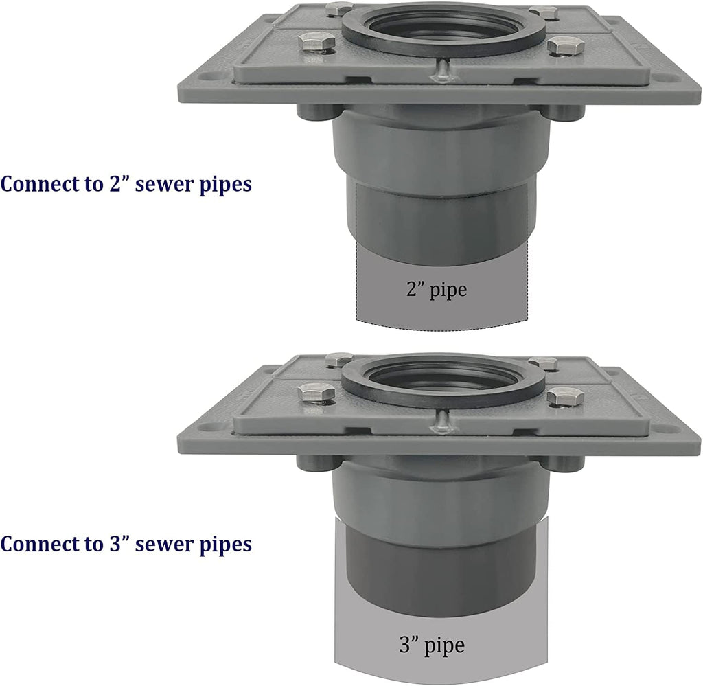 28" Linear Shower Drain with Tile Insert Grate & Shower Drain Base