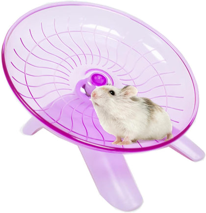 Hamster Flying Saucer Silent Running Exercise Wheel Hamster Wheel Saucer for Hamsters, Gerbils, Mice,Hedgehog and
