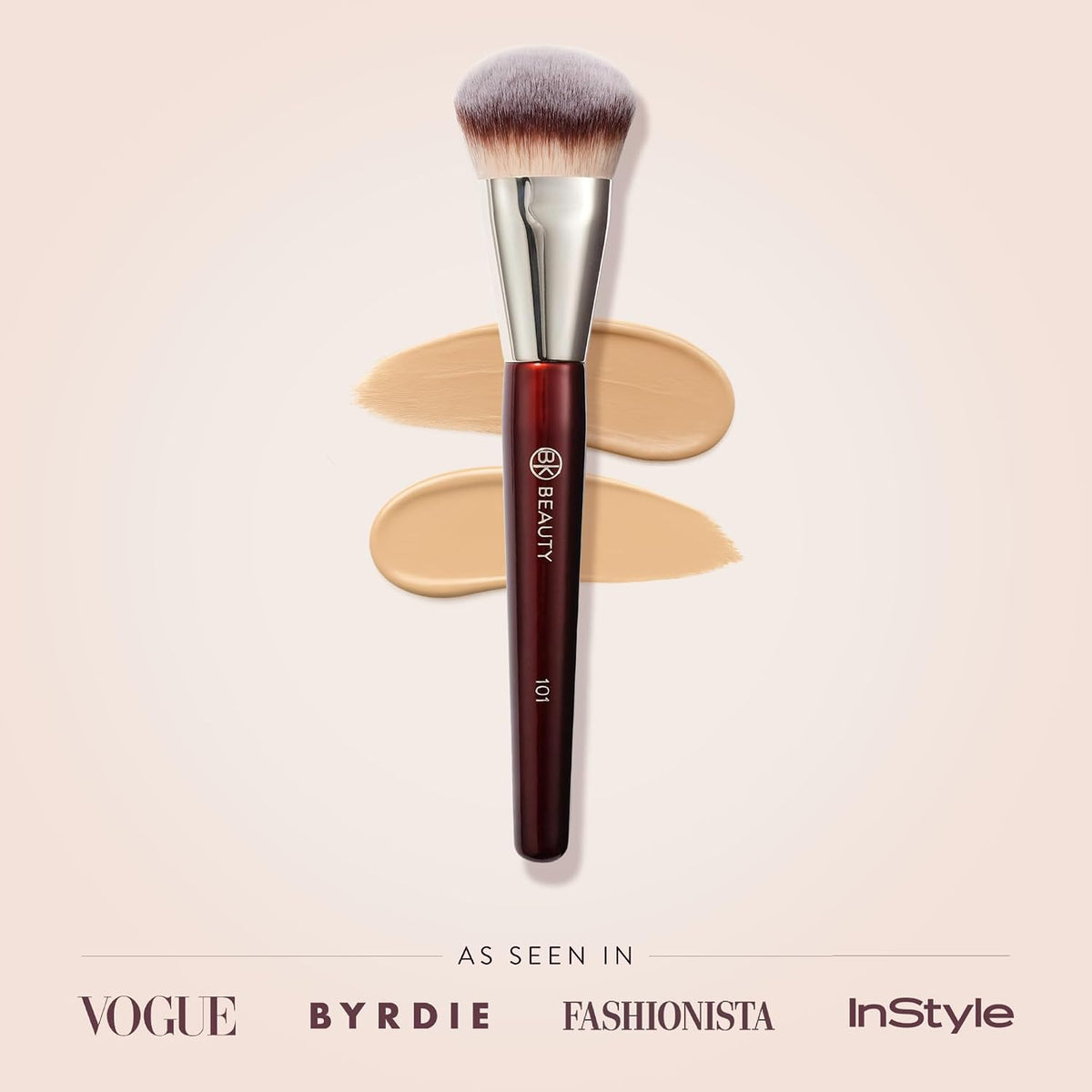 101 Contoured Foundation Brush for Liquid & Cream Makeup