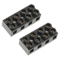 2PCS Dual Rows Terminal Block 500V 60A 4 Position Screw